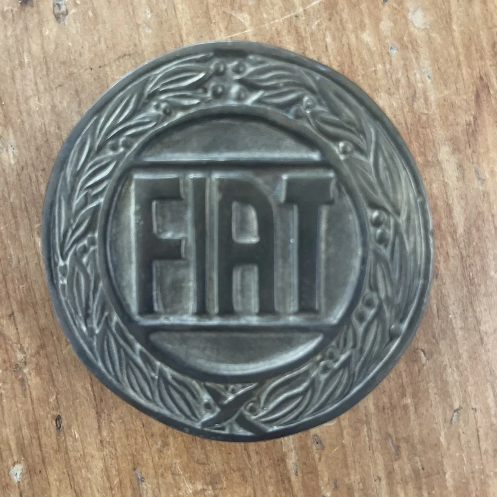 VINTAGE 1970s **FIAT**‎ BELT BUCKLE AUTO CAR SOLID BRASS BELT BUCKLE